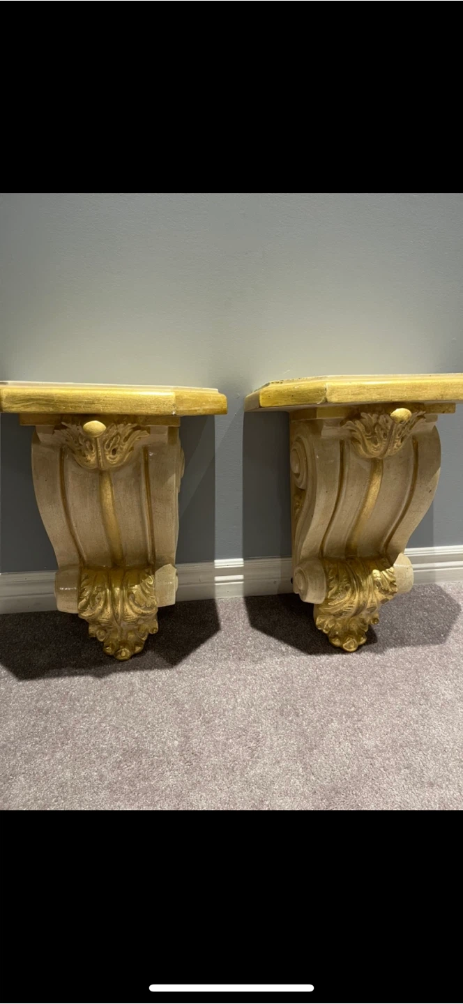 Ornate Wall Shelf Pair - photo 2