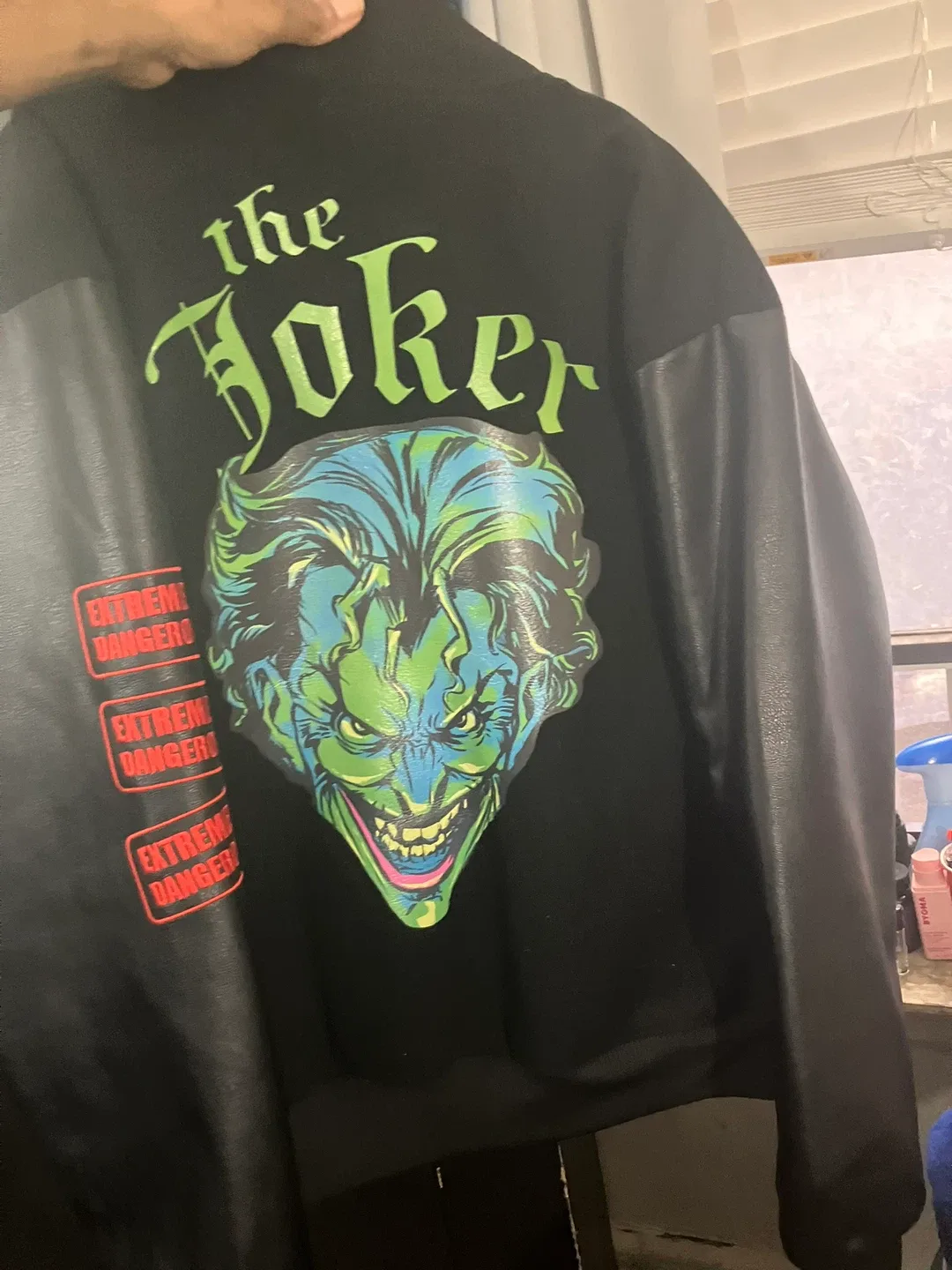 DC Comics The Joker Arkham Asylum Varsity Jacket image indicator(7)