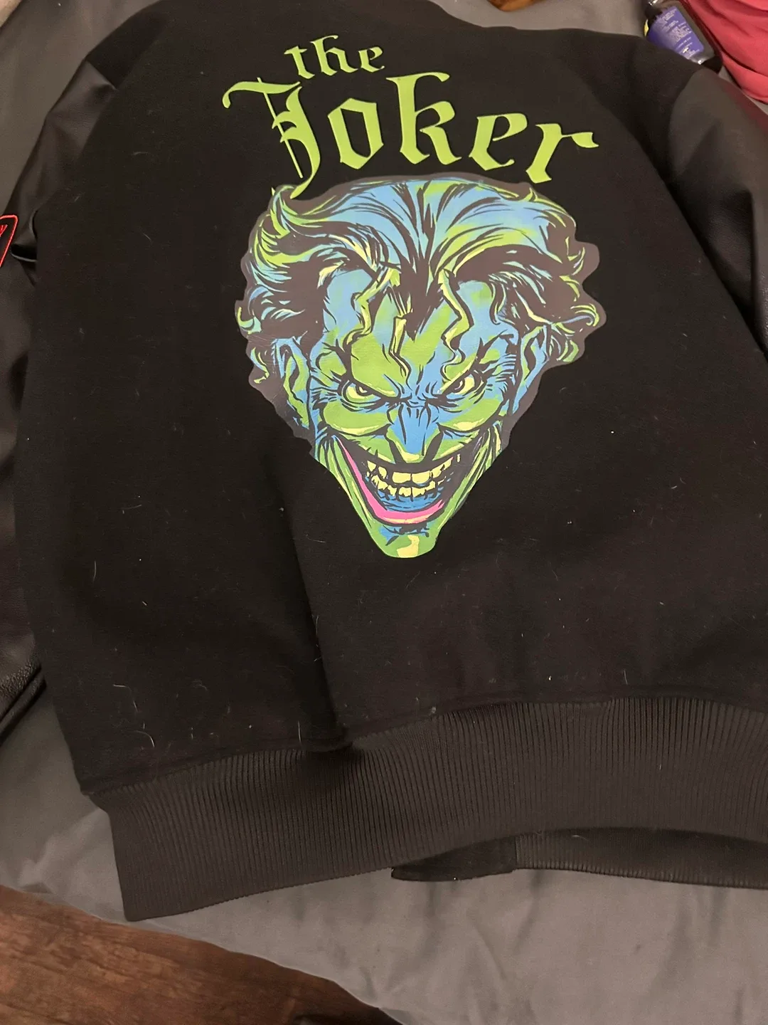 DC Comics The Joker Arkham Asylum Varsity Jacket image indicator(3)