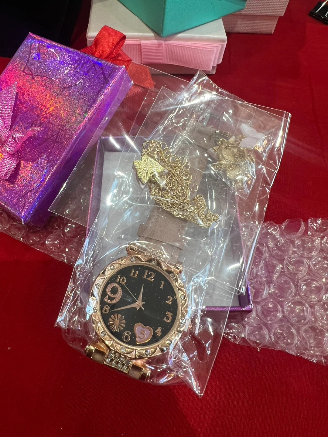 Ladies' Watch, Necklace, Bracelet, and Earrings Set - photo 2