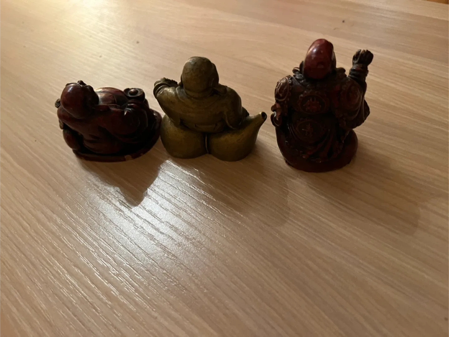 Set of 3 Laughing Buddha Figurines image indicator(4)