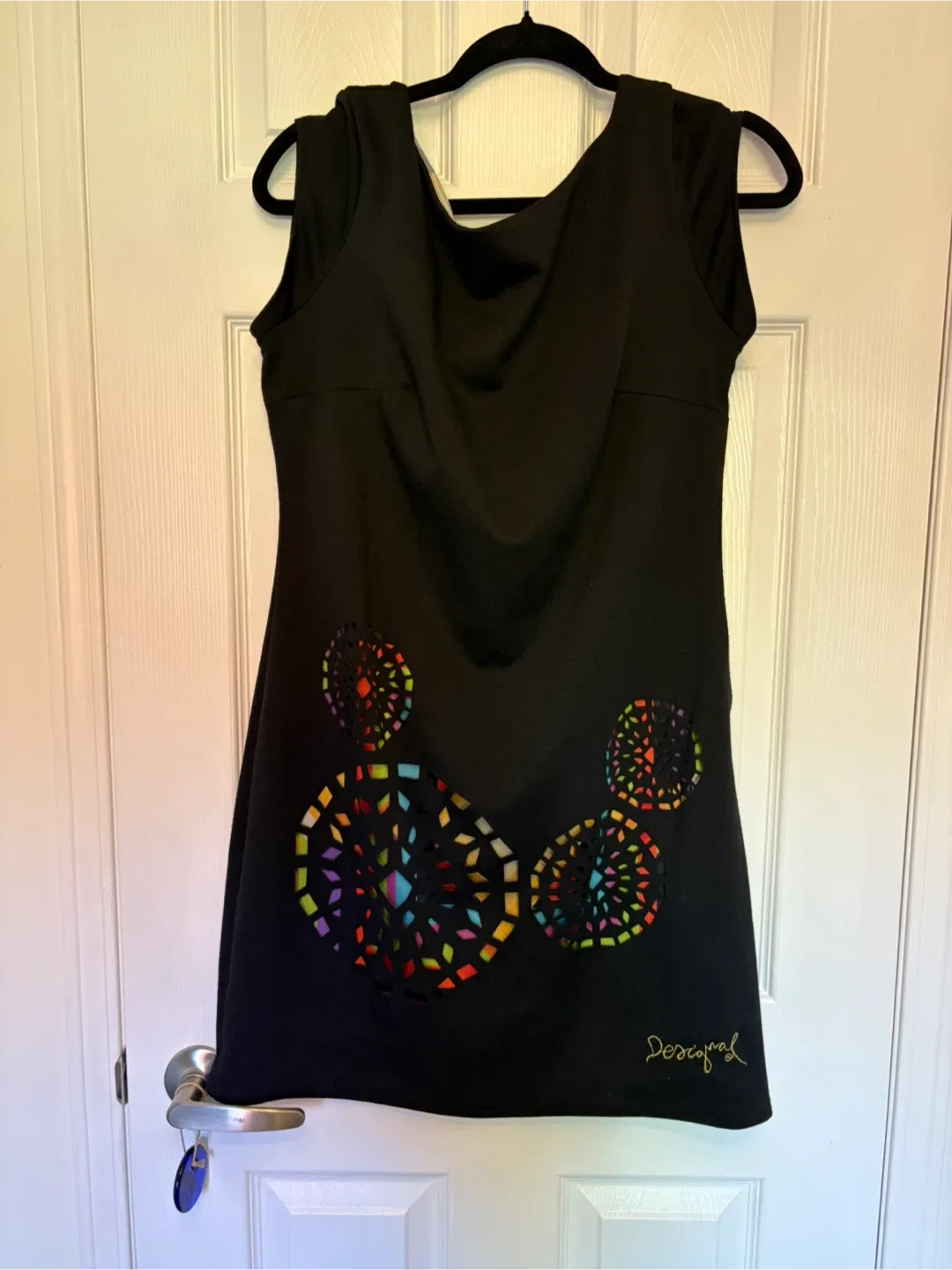 Designer Desigual Black Dress unique large thumbnail