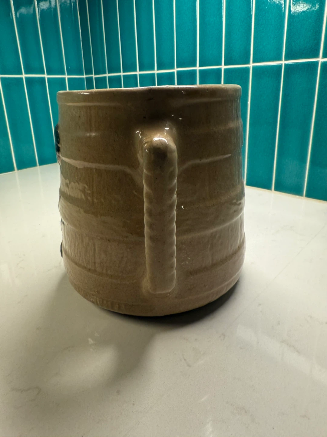 Stoneware Pitcher with Floral Design - photo 4