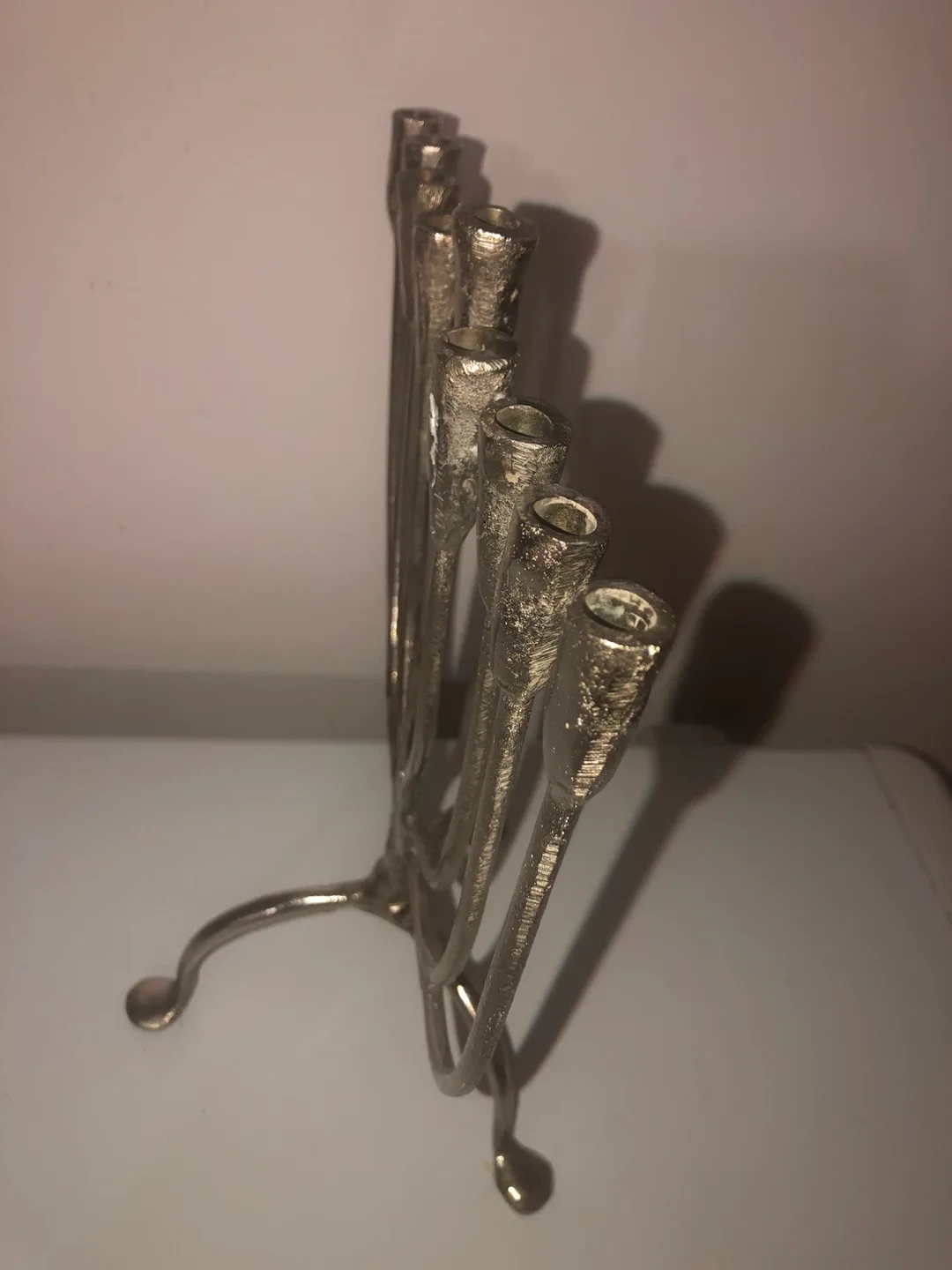 Vintage Hanukkah Menorah - 9 Branch image indicator(3)