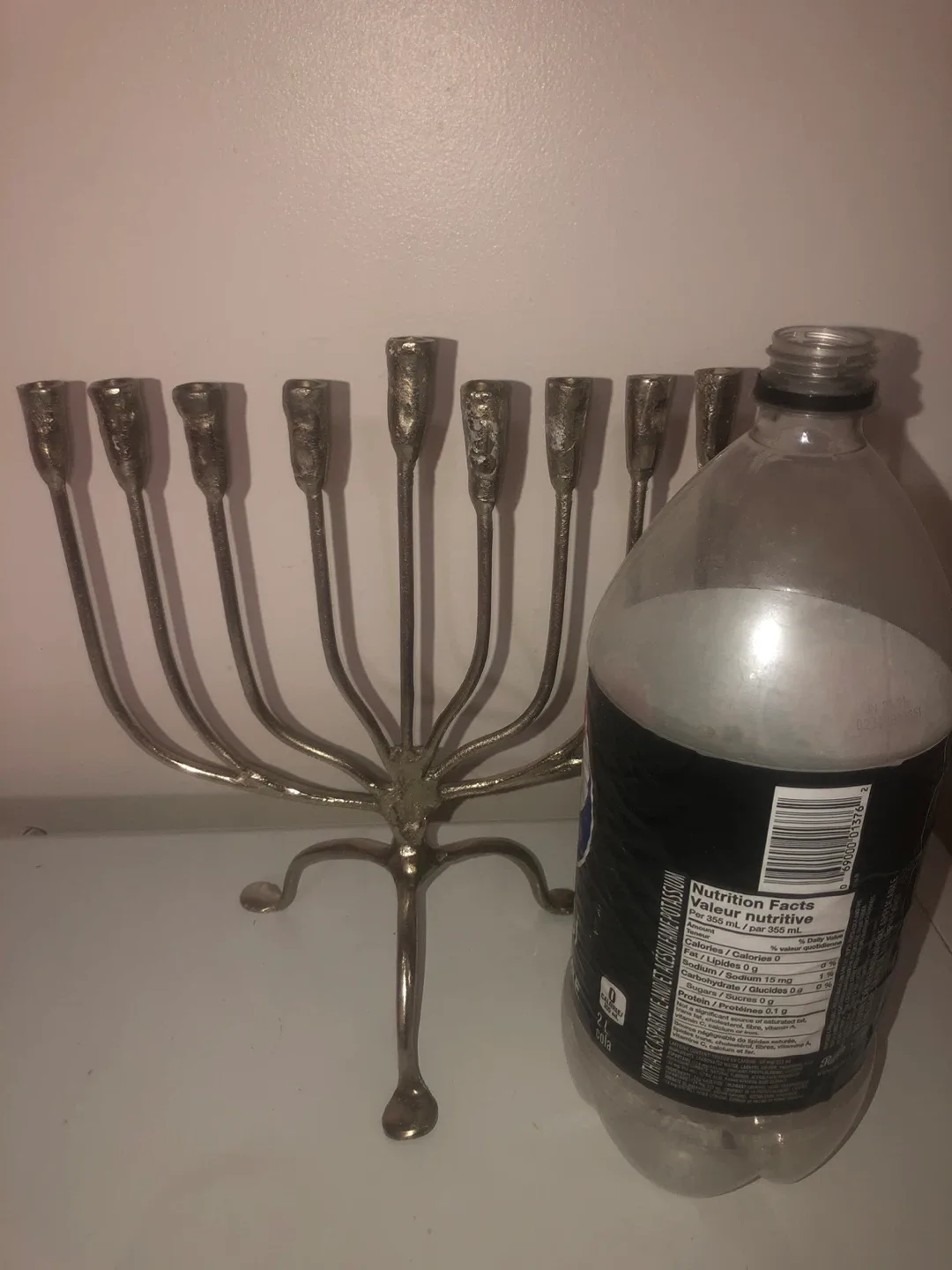 Vintage Hanukkah Menorah - 9 Branch image indicator(4)
