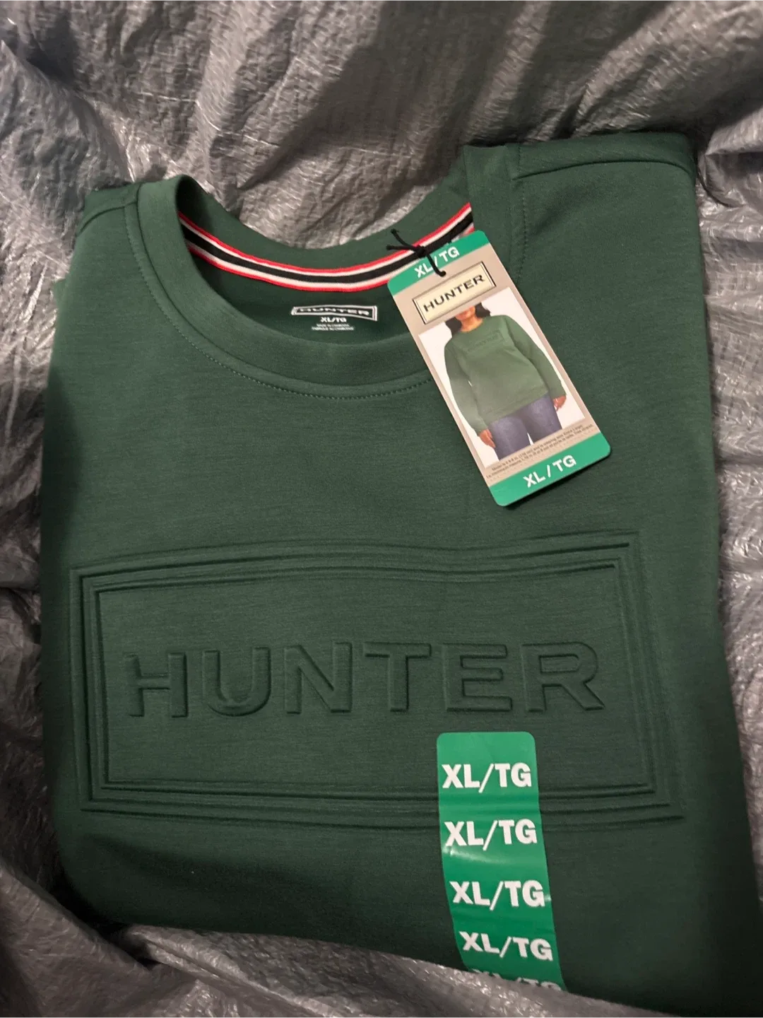 Hunter Green Crew Neck Sweatshirt - XL thumbnail