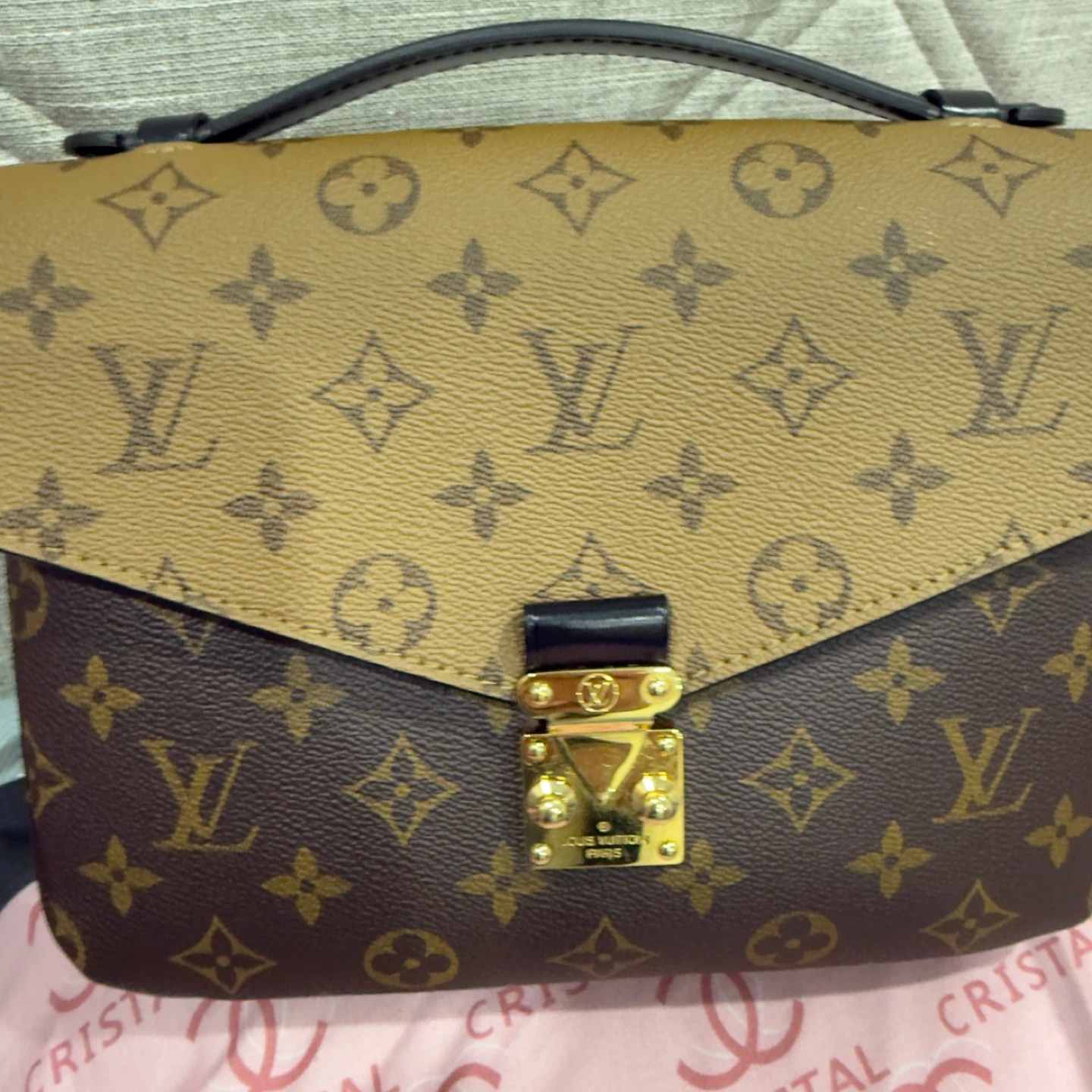 Louis Vuitton Brown Leather Crossbody Bag