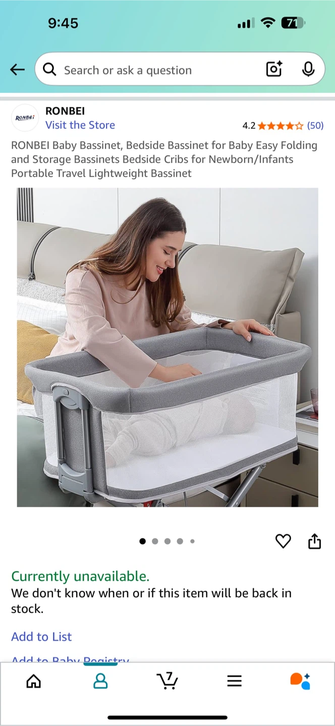 RONBEI Baby Bassinet - Bedside Sleeper - photo 3