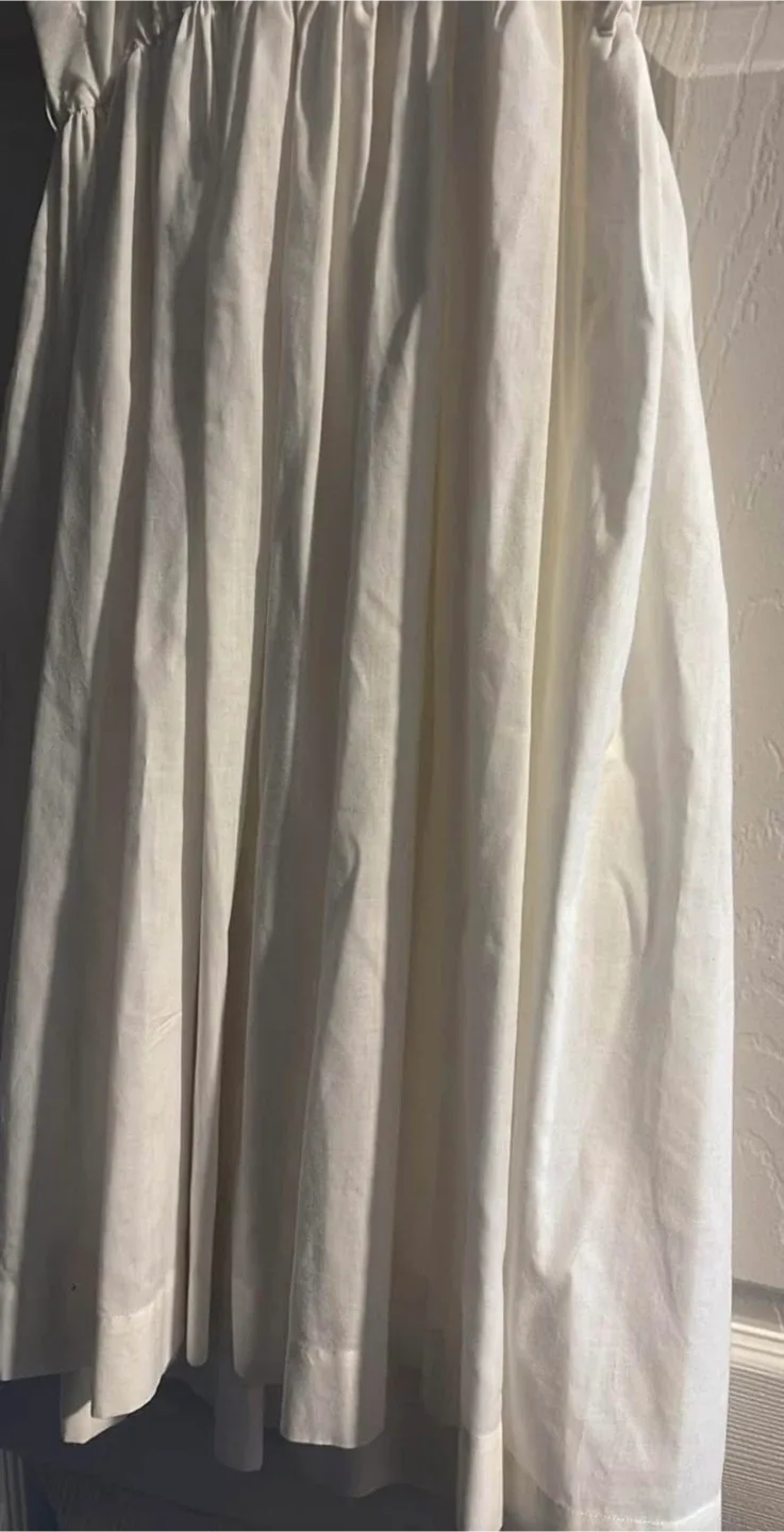 Vintage White Sundress with Eyelet Detail image indicator(4)