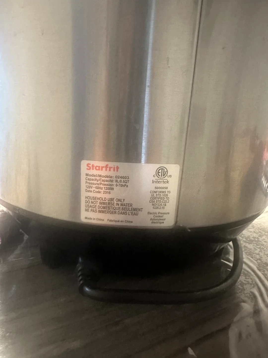 Starfrit 024603 Electric Pressure Cooker - 6.5QT image indicator(2)