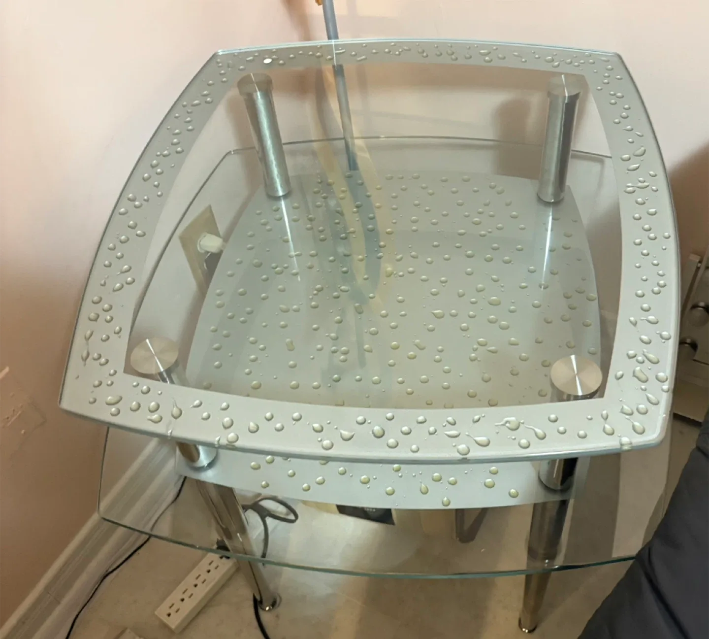 Glass Top End Table image indicator(2)