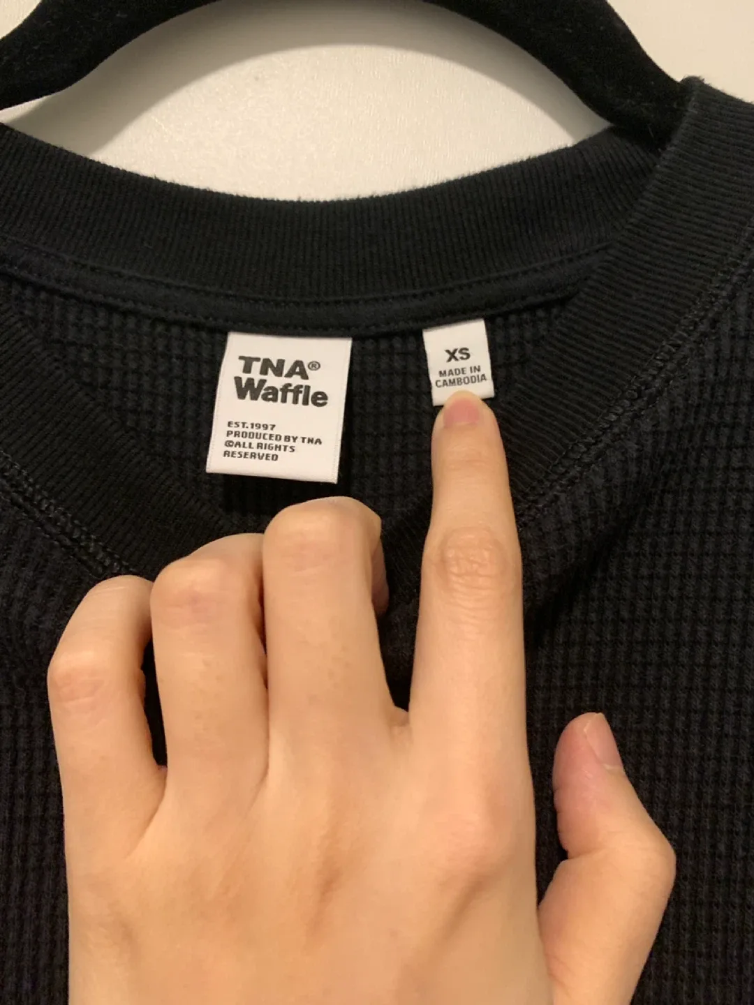 TNA Waffle Long Sleeve - Size XS image indicator(2)