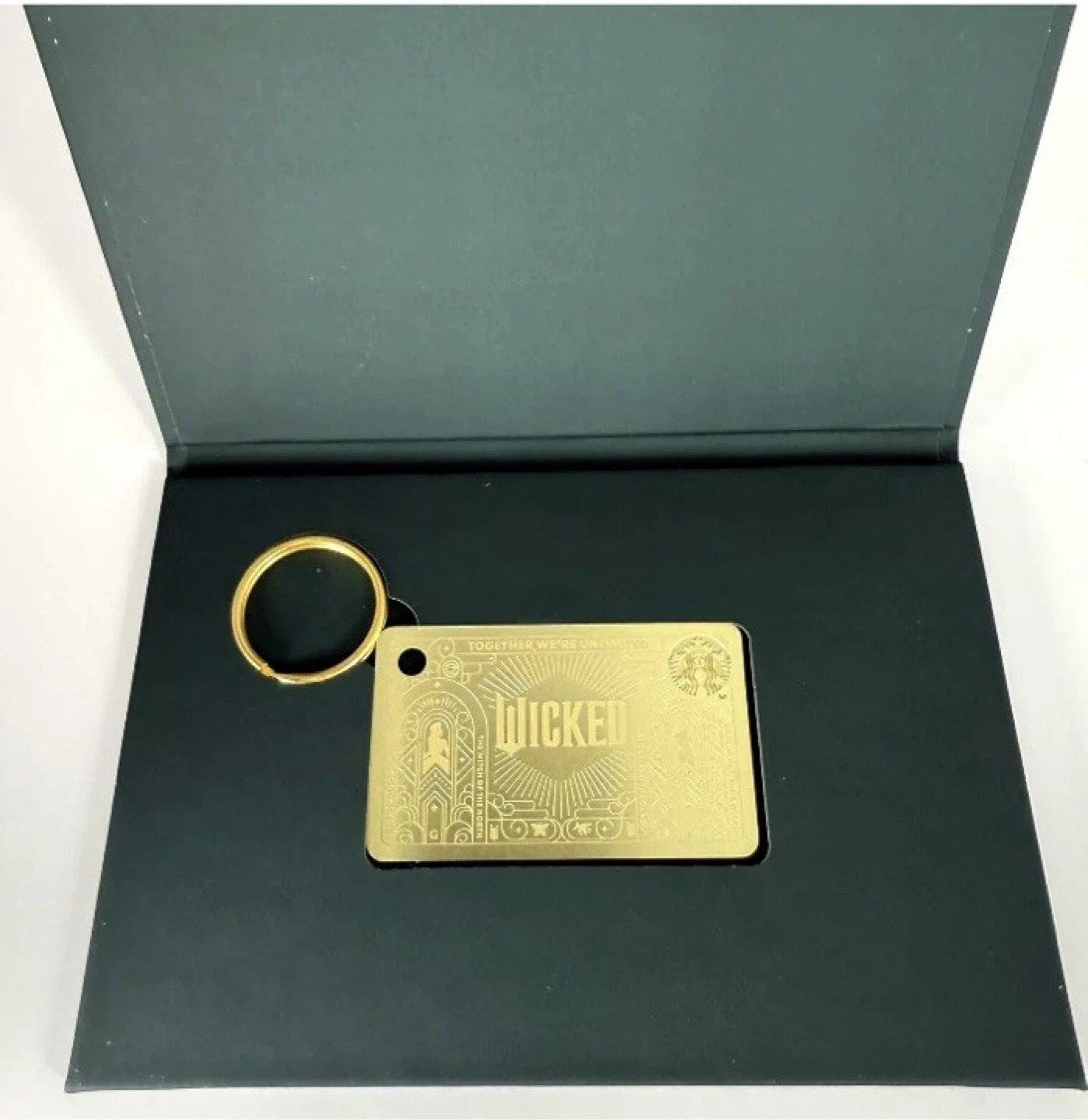 Limited-Edition Starbucks Wicked Gold Metal Keyright Card - New - photo 4