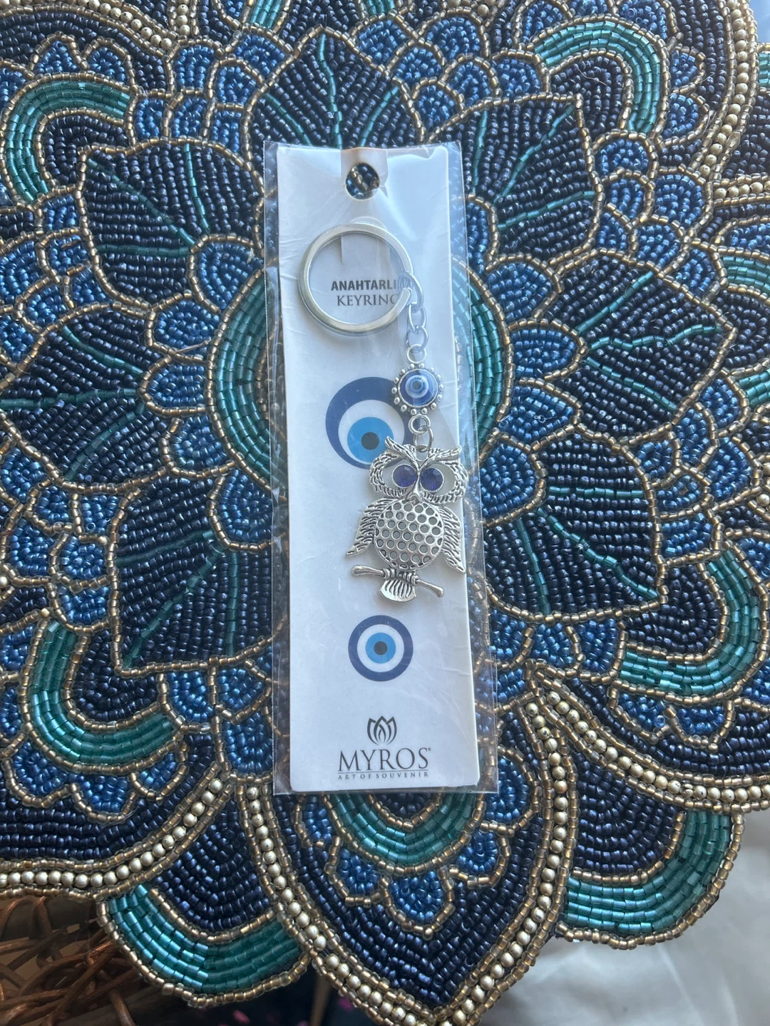 Evil eye Owl Keychain - New in Package