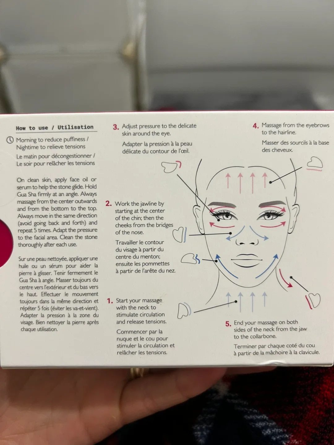 Lotus Aroma Gua Sha Facial Massage Stone - New image indicator(3)