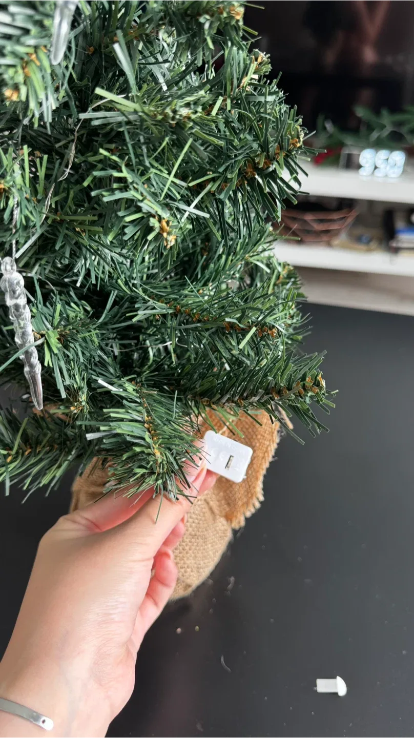 NEW 19” Tabletop Christmas Tree with Lights & Ornaments image indicator(2)