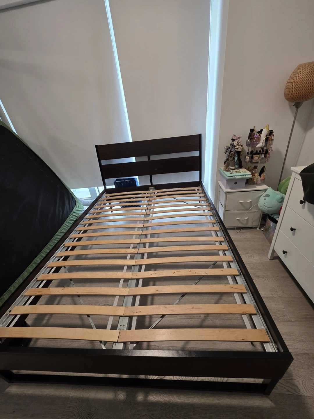 Dark Brown Bed Frame/double - photo 3