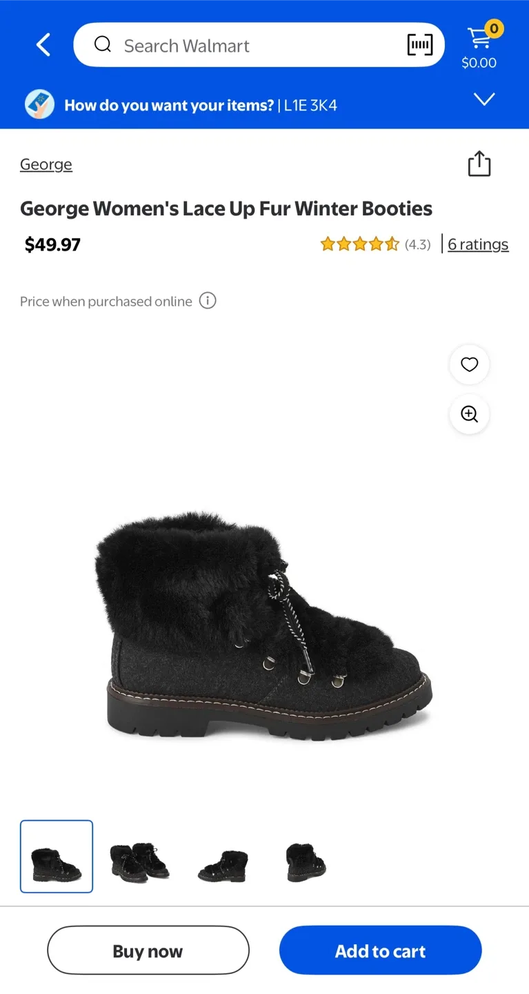 Women's Lace Up Fur Winter Booties image indicator(4)