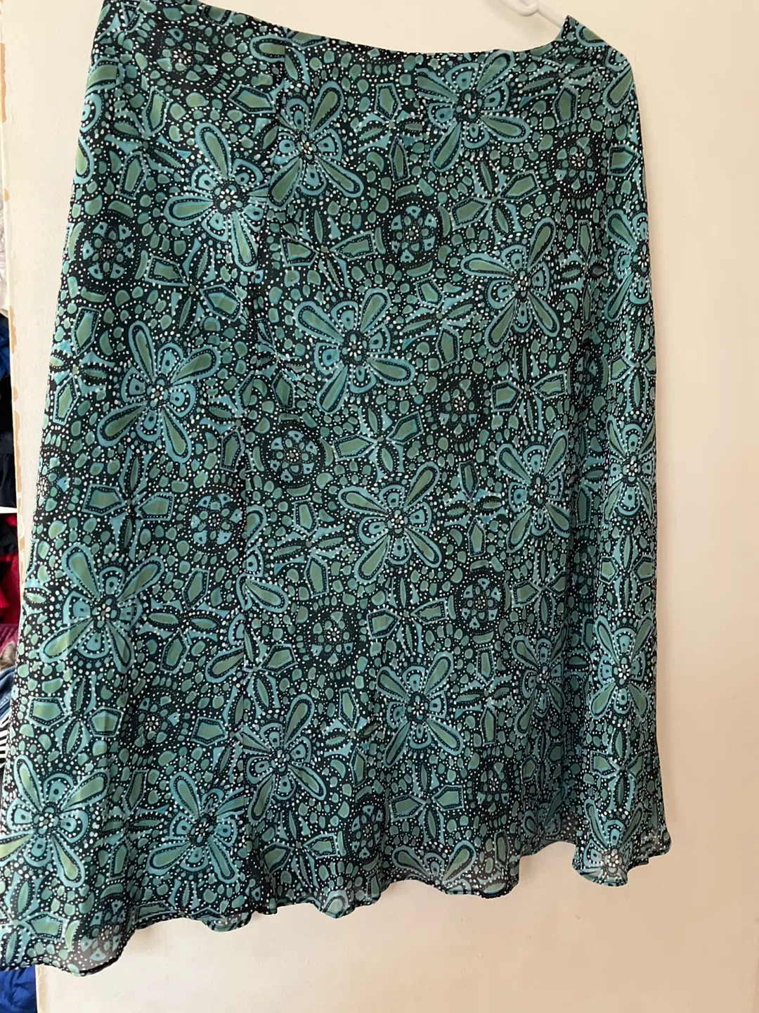 Patterned Skirt - Blue/Green de marca east 5th