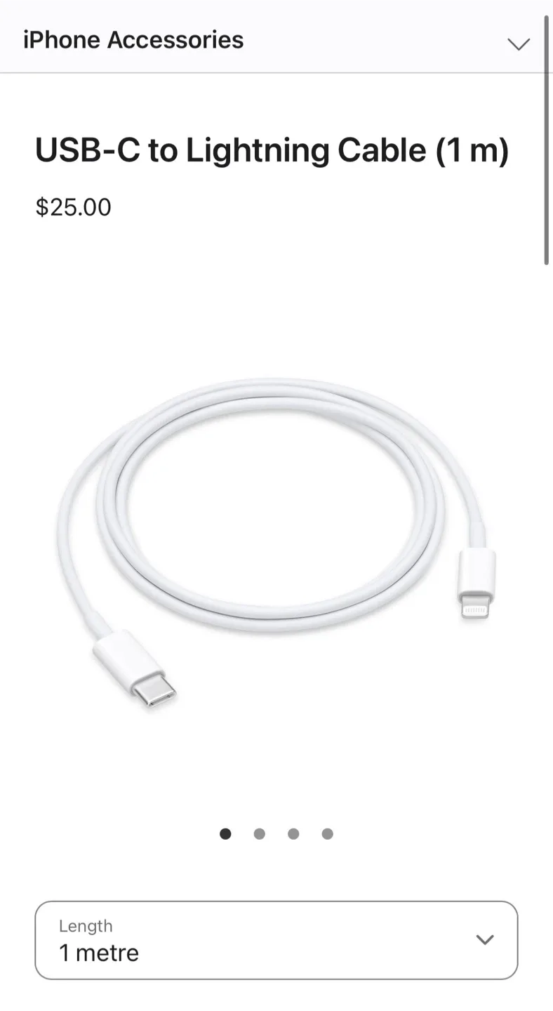 Apple Lightning & USB-C Cables 🥕 thumbnail