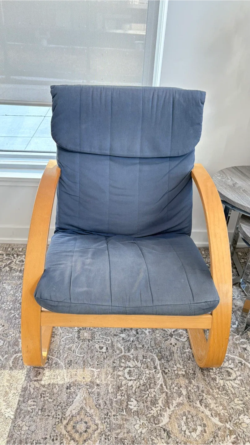 IKEA Poang Rocking Chair - Blue image indicator(2)