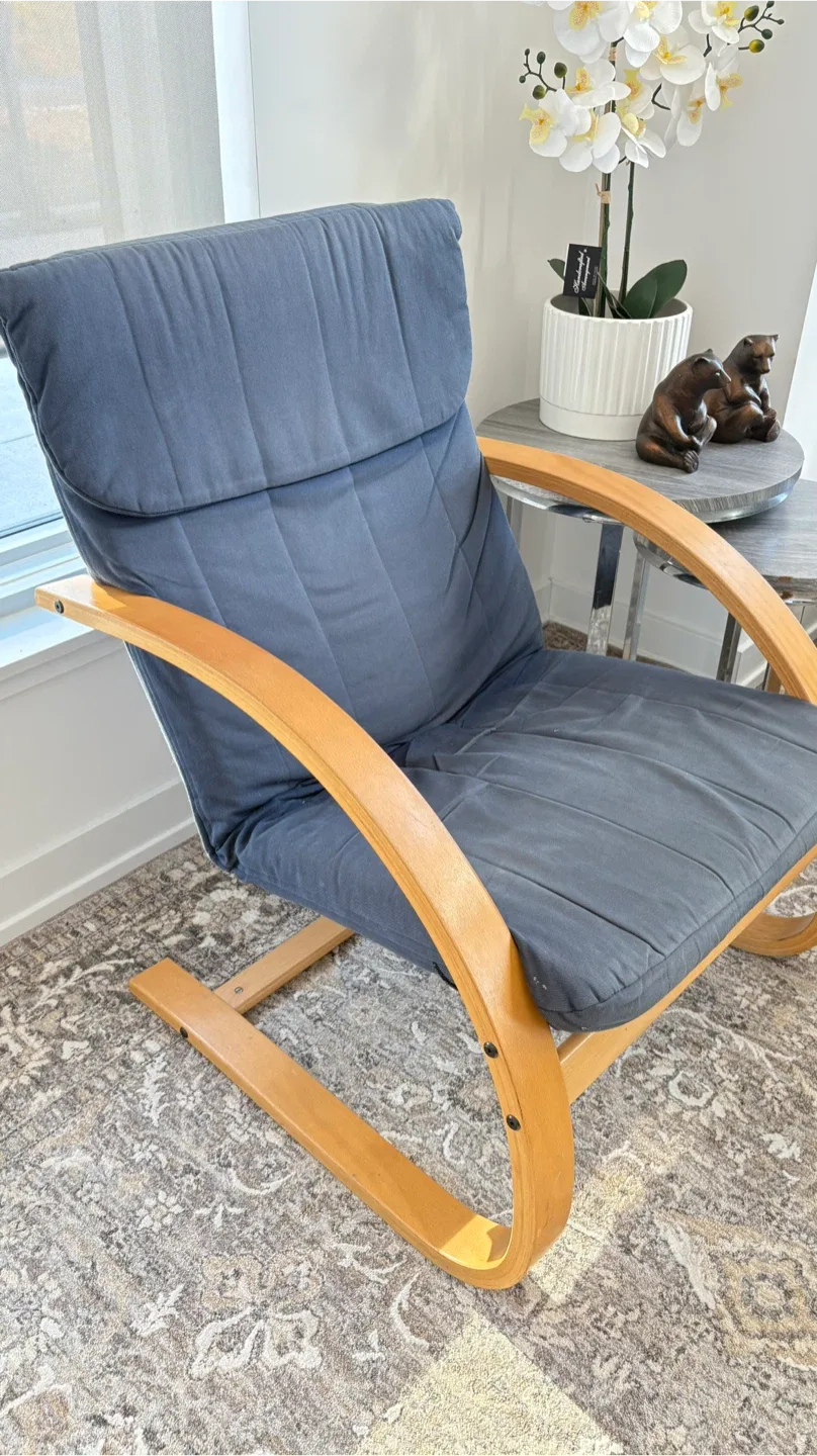 IKEA Poang Rocking Chair - Blue image indicator(4)