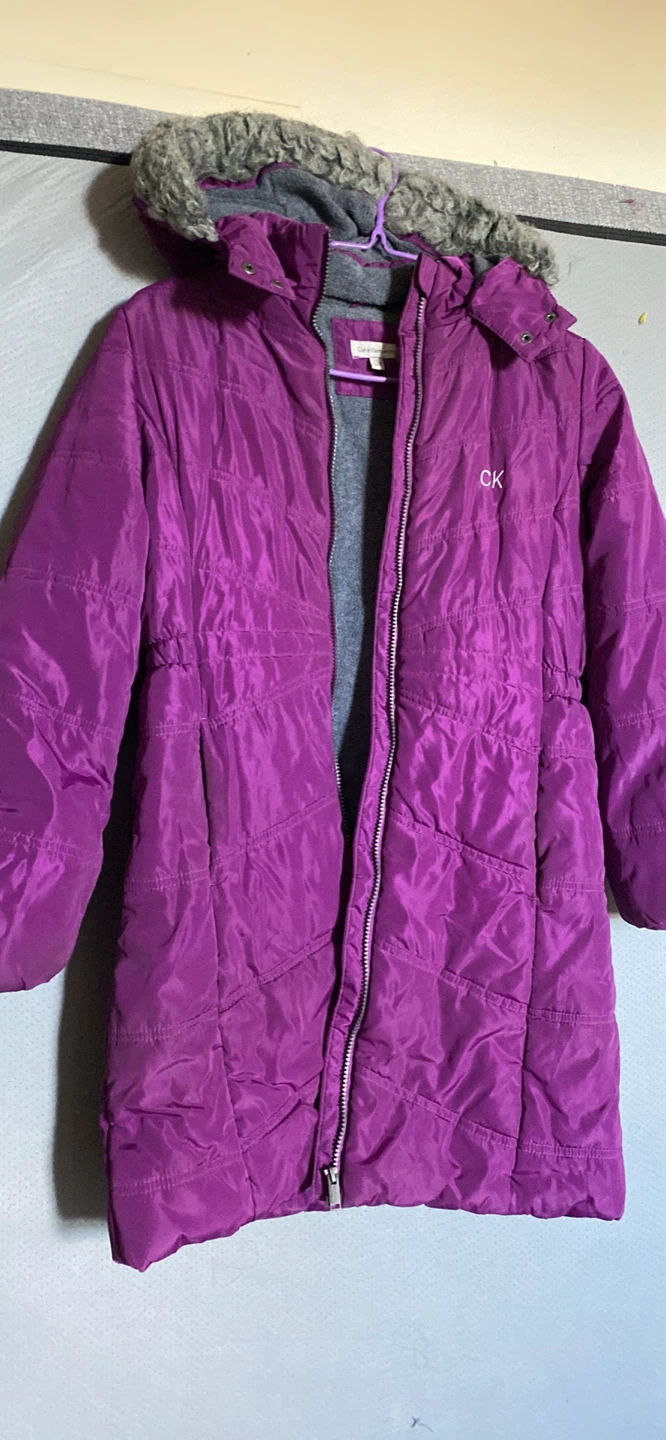 Calvin Klein Purple Puffer Jacket