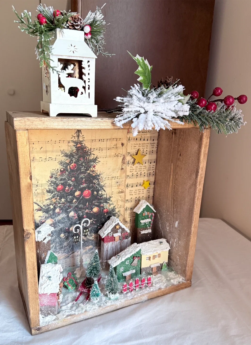 Christmas Village Shadow Box Display image indicator(5)