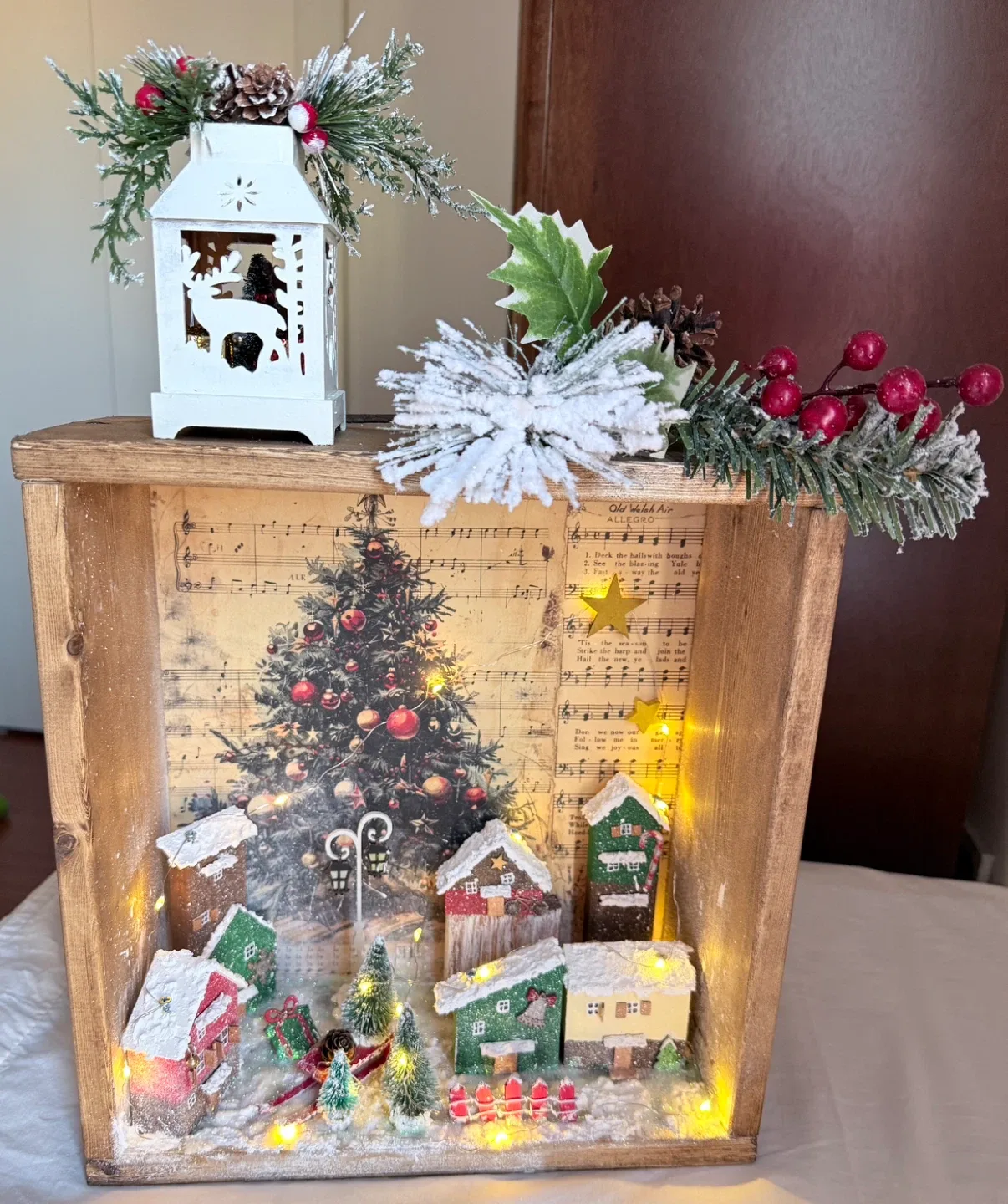 Christmas Village Shadow Box Display image indicator(2)