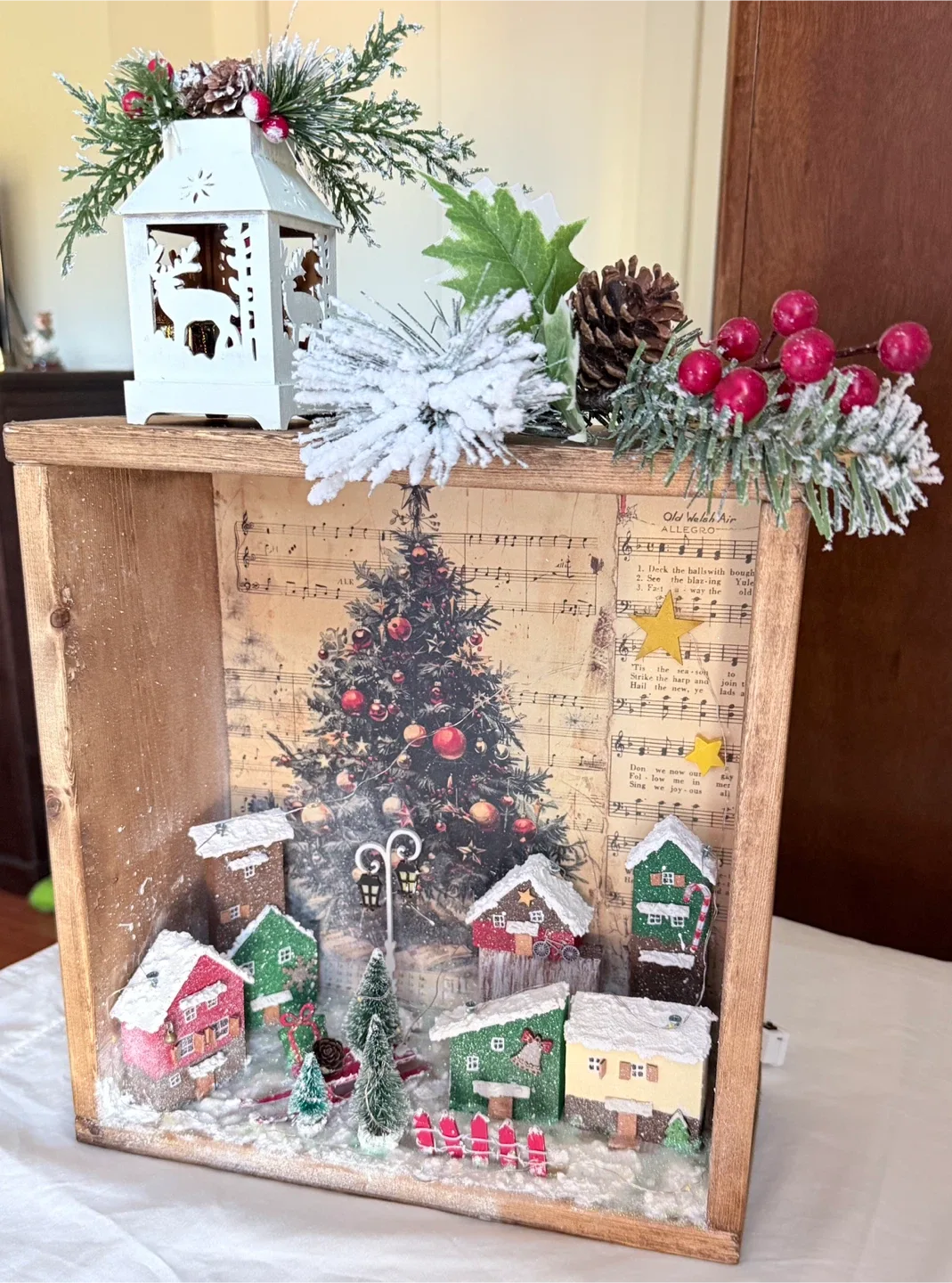 Christmas Village Shadow Box Display image indicator(4)