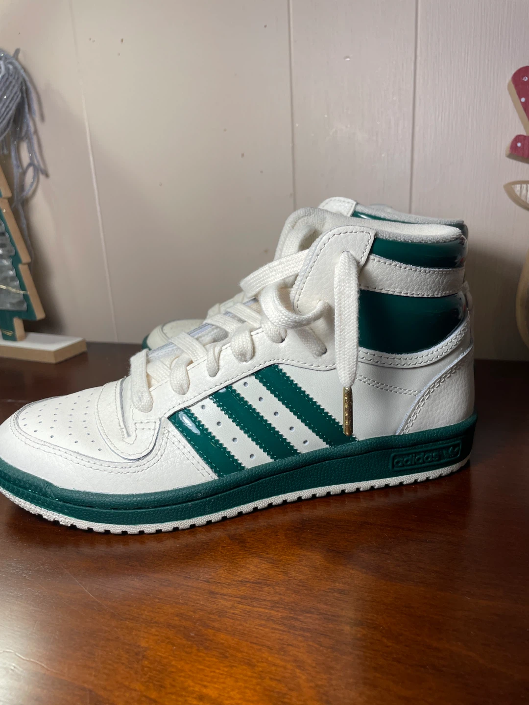 Adidas Top Ten RB Cream White/Green Sneakers - photo 2