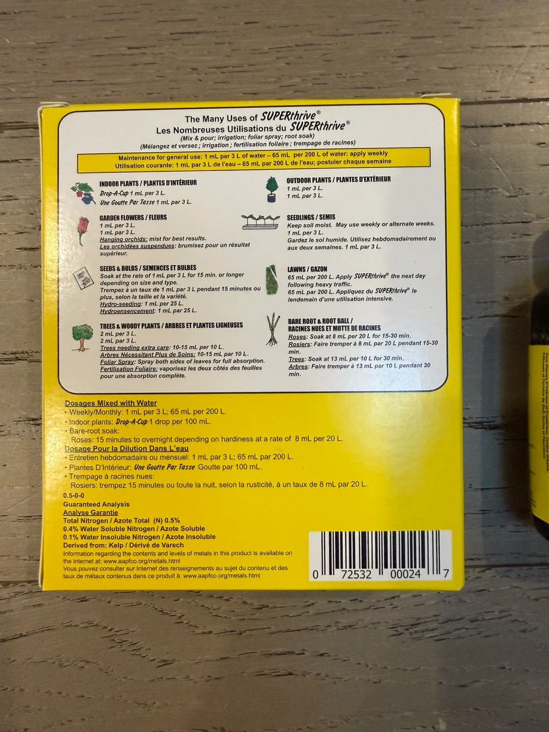 SUPERthrive Concentrated Vitamin Solution Plant Food - photo 3