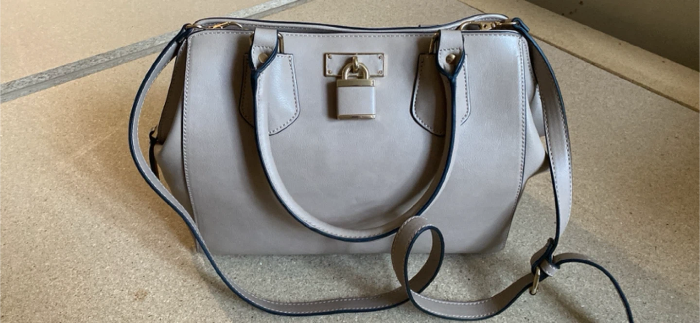 Beige handbag