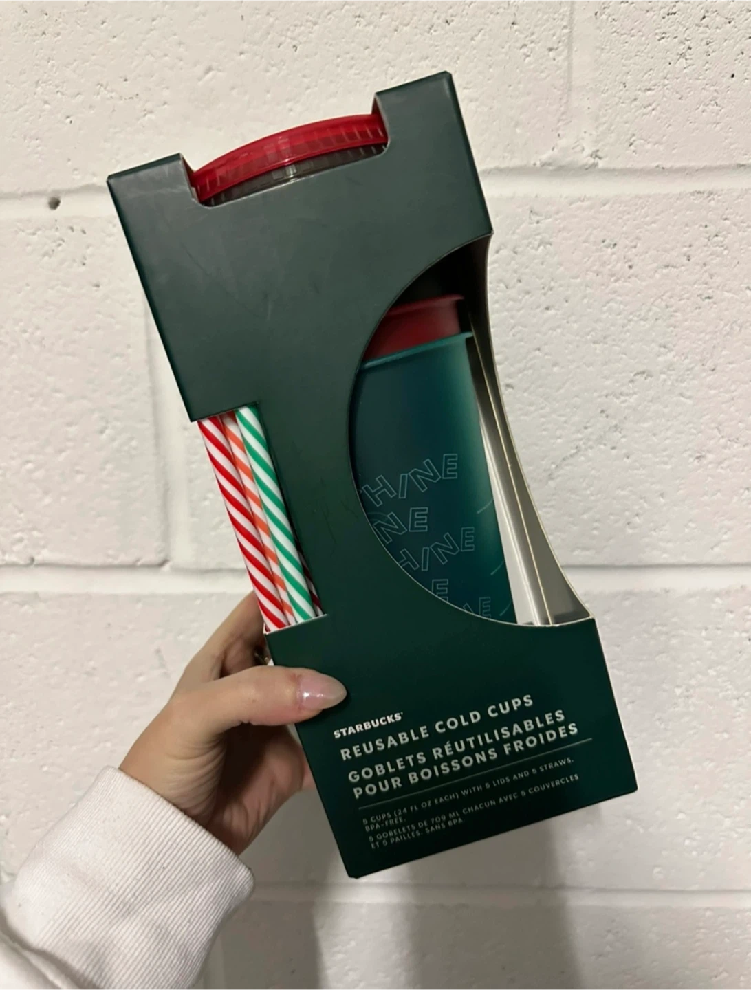 Brand new 2019 Holiday Starbucks Reusable Cold Cups