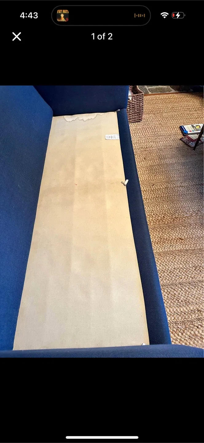 1 Crate and Barrel couch with pillows. Garage pickup image indicator(2)