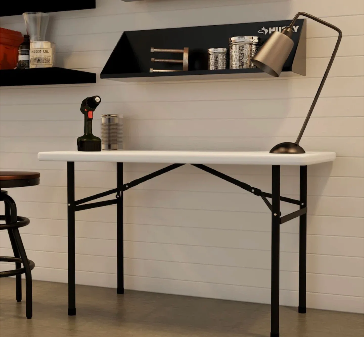Husky 4 ft. Foldable Table image indicator(2)