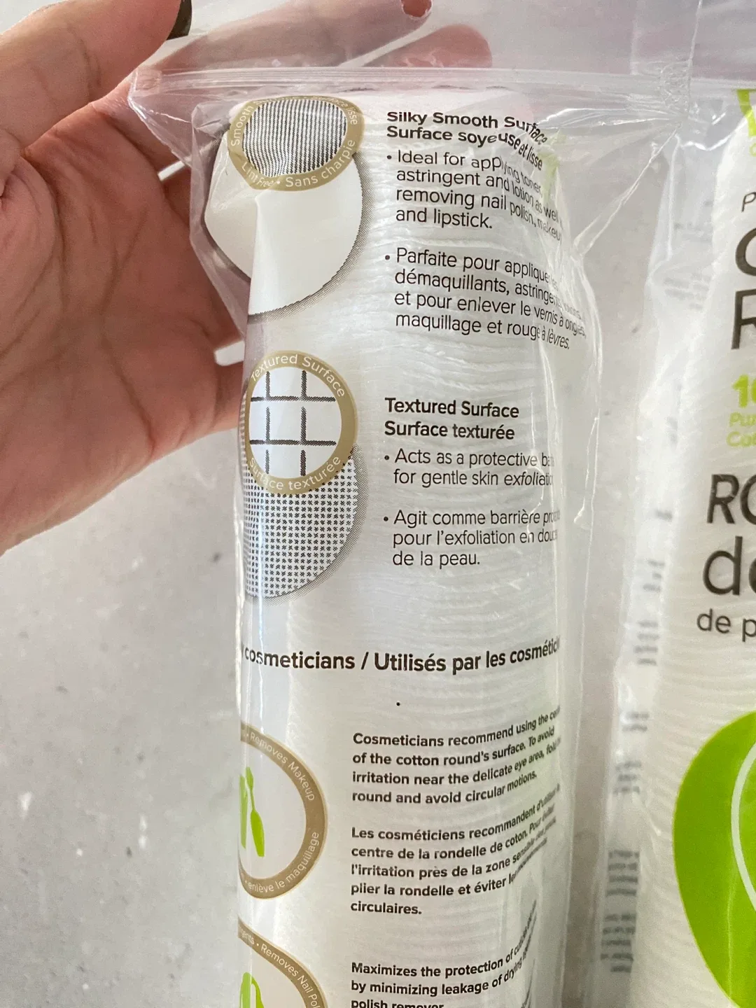 Pack of 2 - Premium 100% Pure Cotton Rounds image indicator(7)