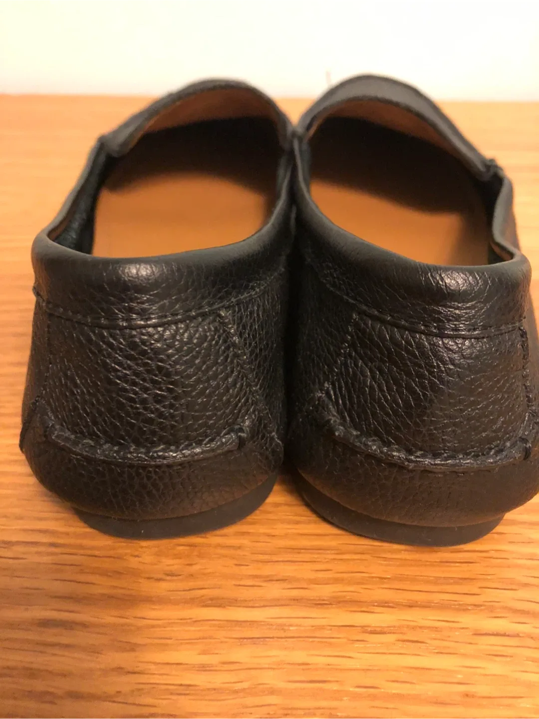 COACH Black Leather Loafers, Size 8B image indicator(5)