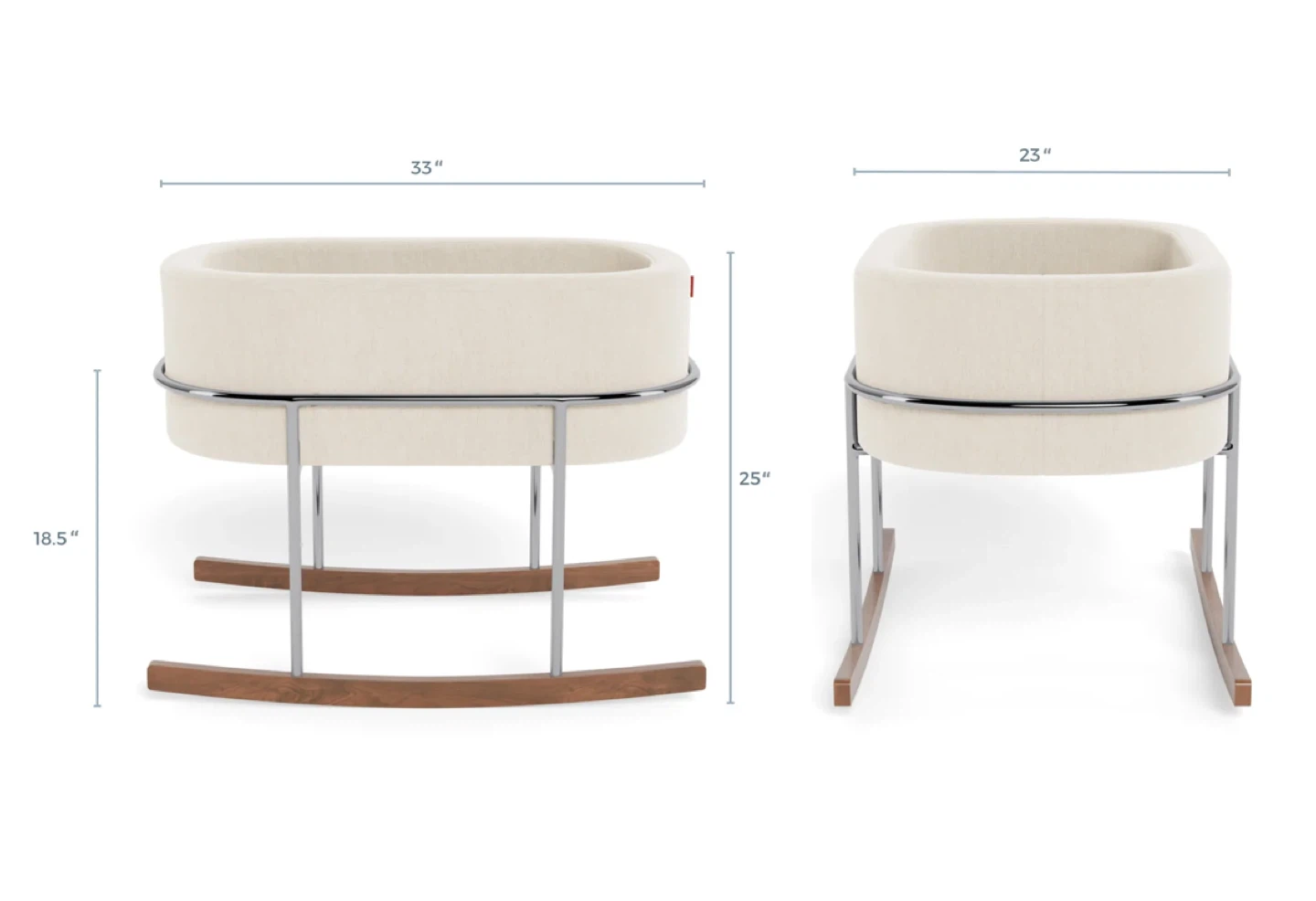 Bassinet Monte Rockwell beige and silver/wood - photo 2