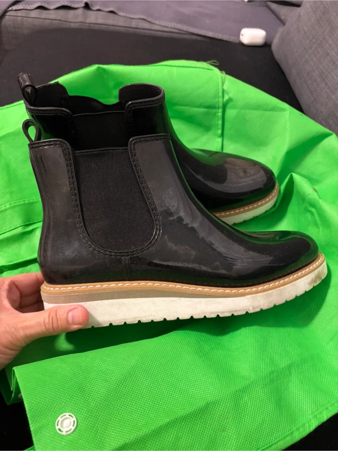 Cougar Chelsea Black Rain Boots - Size 7 image indicator(2)