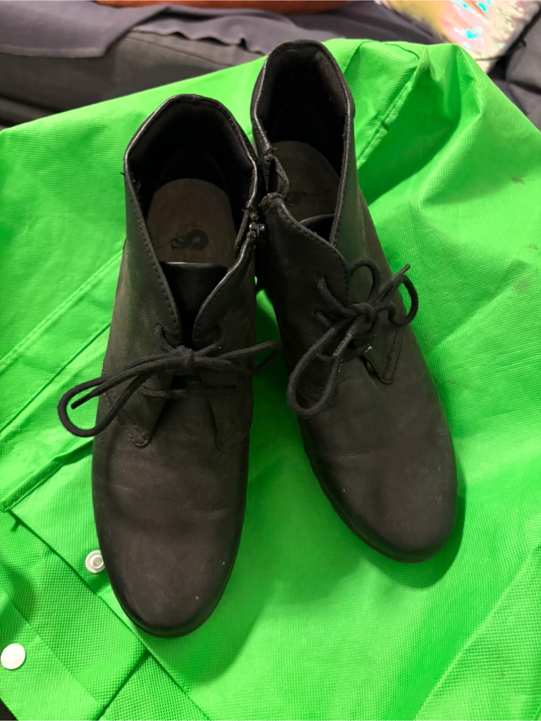 Black Ankle Boots - Size 8