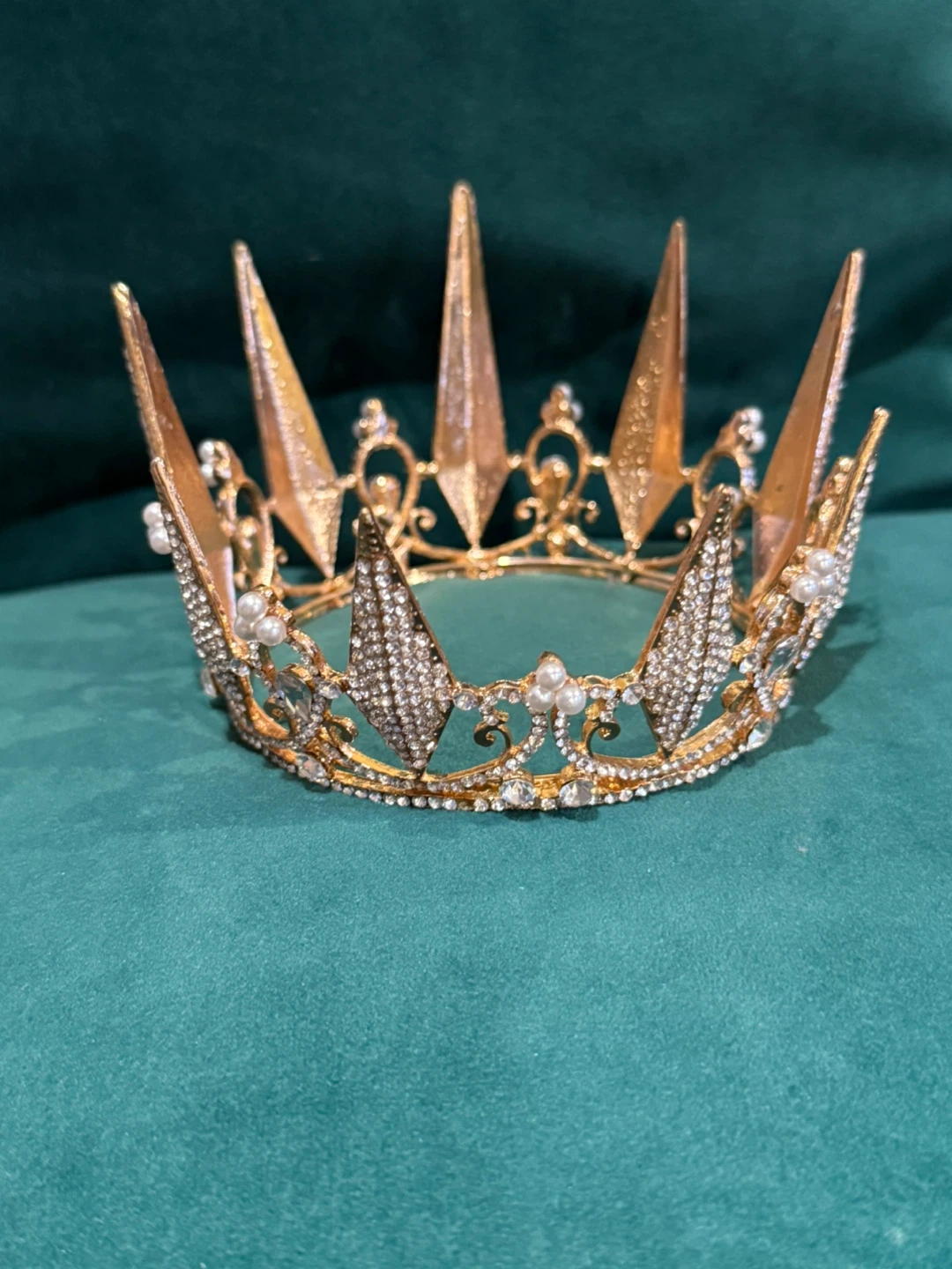 Gold Rhinestone Crown - photo 3