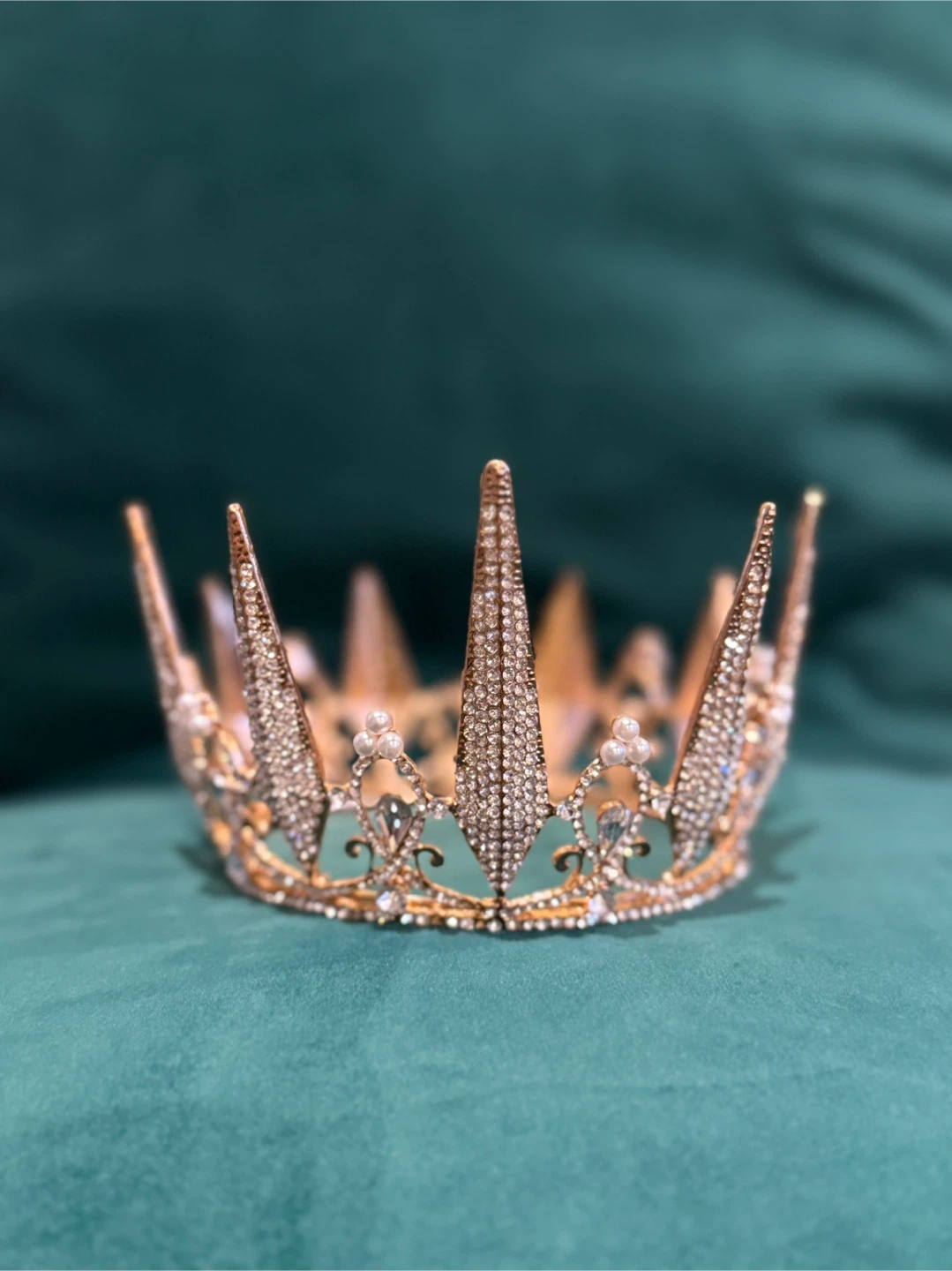Gold Rhinestone Crown - photo 2