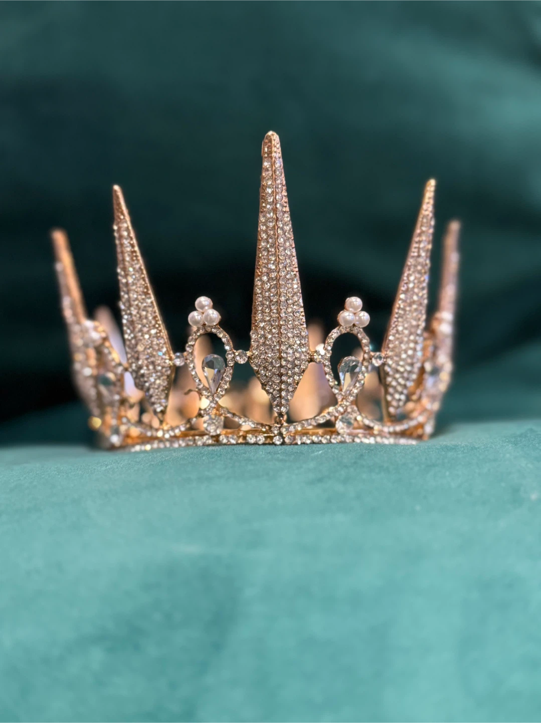 Gold Rhinestone Crown