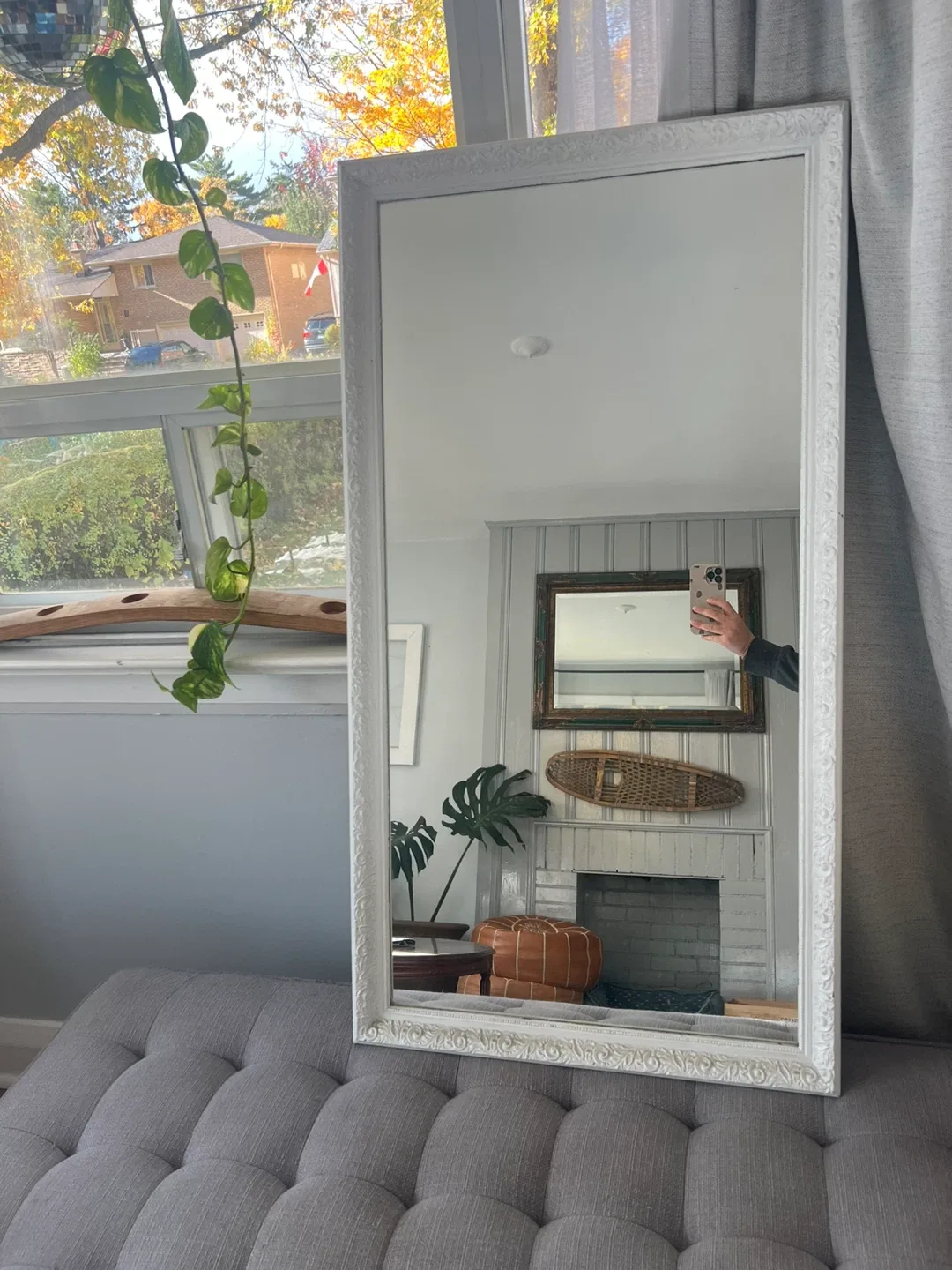 White Framed Mirror image indicator(2)