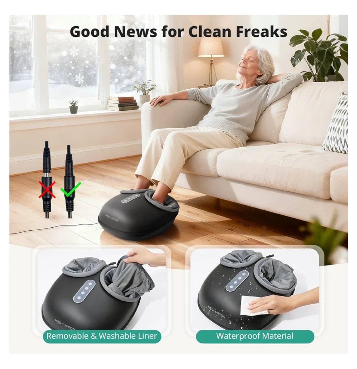 Medcursor Shiatsu Foot Massager with Heat - Like New! image indicator(7)