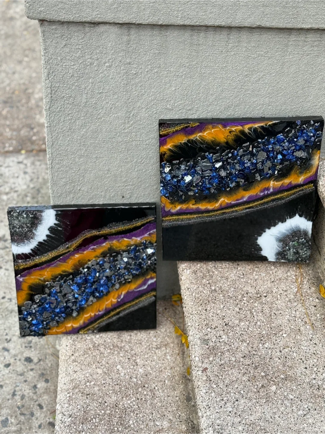 Resin Art Geode Painting - Set of 2 image indicator(3)