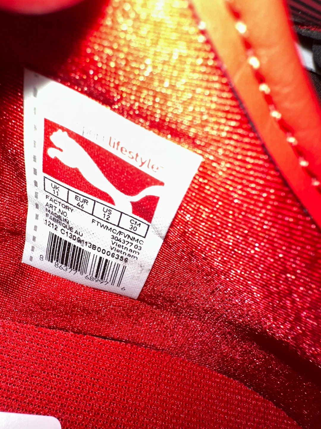 Puma Speed Cat Red & Black - Size 12 - photo 2
