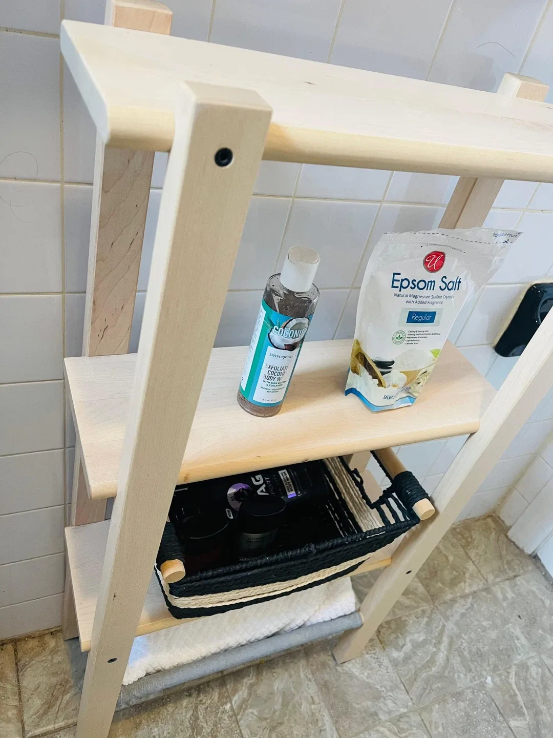 Wooden Bathroom Shelf(Moving Out) image indicator(3)