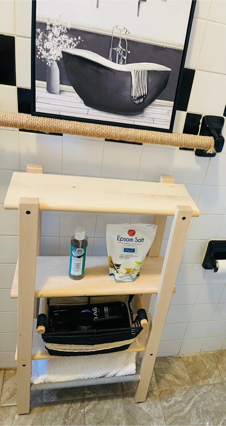 Wooden Bathroom Shelf(Moving Out)